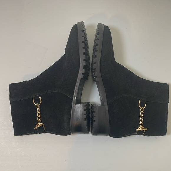 Talbots Black Suede Boots Size 10.5 - Picture 5 of 8